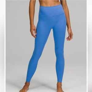 NWT, LULULEMON, Wunder Under High-Rise LEGGINGS, 28" Luxtreme, blue, size 14 💙